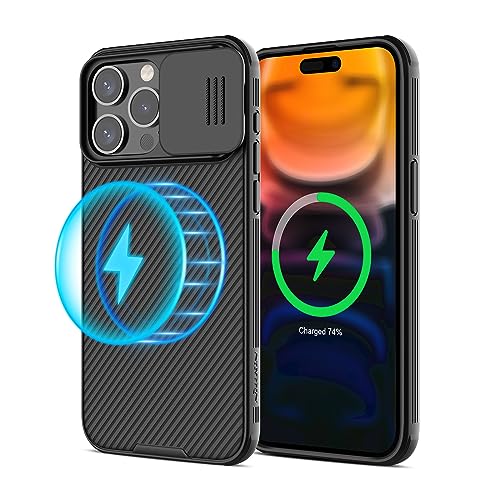 Nillkin for iPhone 15 Pro Max Magnetic Case with Camera Cover, Compatible with MagSafe, CamShield Pro Magnetic 15 Pro Max 5G Car Mount Case 6.7’’, Built-in Magnet Circle, Black post thumbnail image