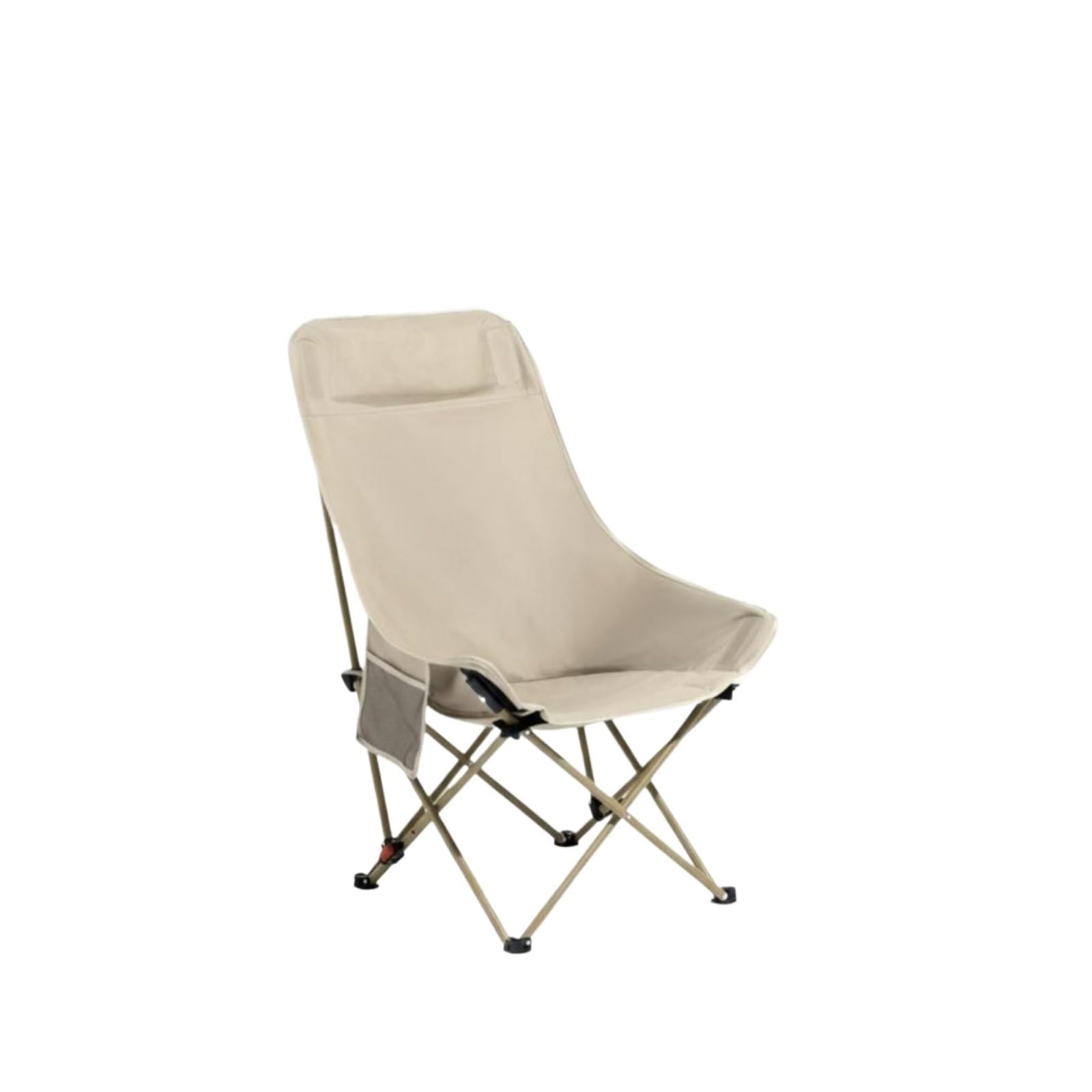 Chaise de camping pliable et rembourrée stable pour pêche et extérieur