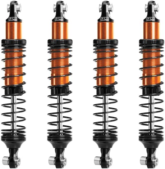 GPM 6061-T6 Alloy Front & Rear Adjustable Progressive Spring Shock 89Mm For 1/10 H10 Optic Kit-Vps09027 (Orange)