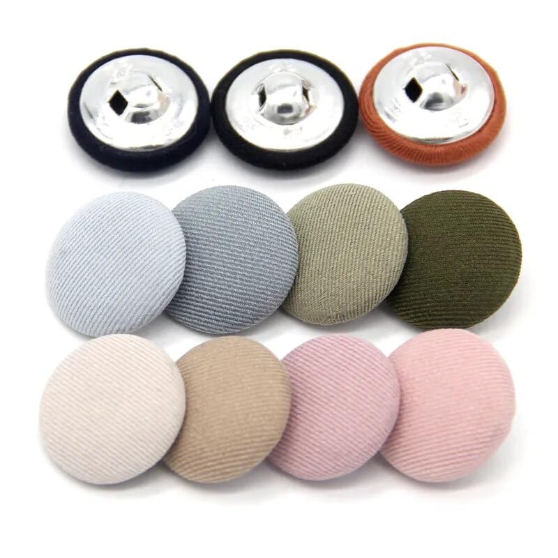 Botones Para Forrar Con Tela, Piel Fino, Para Coser, Parte
