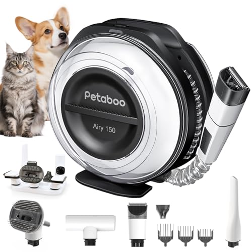 ペット バリカン Petaboo 猫 犬 用バリカン【13000Pa コードレス 掃除機、電動ブラシなど一台多役】ペットグルーミング掃除機 ペットの毛付きブラシ 犬の毛取り 犬 グルーミングキット犬用電動 業務用 猫 抜け毛を自動吸引 犬 猫美容器 犬 足裏のサムネイル