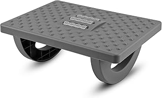 Rocking Foot Rest Under Desk, Detachable Office Feet Rest Non-Skidding Ergonomic Foot Stool Under Desk with Massage Rollers for Office Home Work