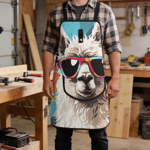 Delantal de trabajo con diseño Alpaca y hebilla de liberación rápida miniatura 5