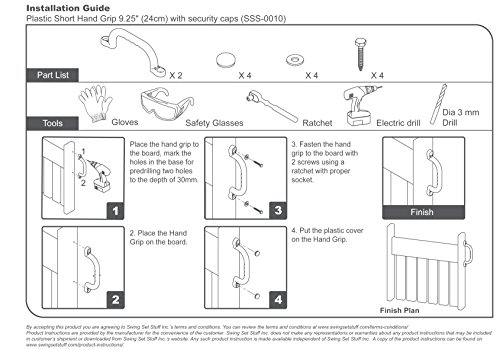 Swing Set Stuff Deluxe Accessories Kit SSS Logo Sticker Playground, Red - Thumbnail 7
