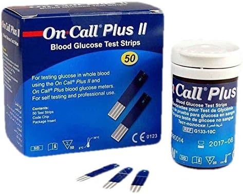 50 On Call Plus II Blood Glucose Test Strips