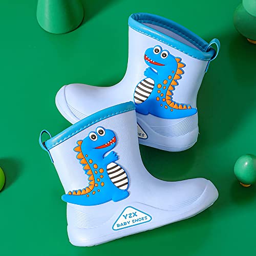 Children Cute Cartoon Fashion Waterproof and Non Slip Rain Boots Rain Boots Soft Bottom Fashion Rain Boots 2-9 Y (Light Blue, 4.5 Years)4