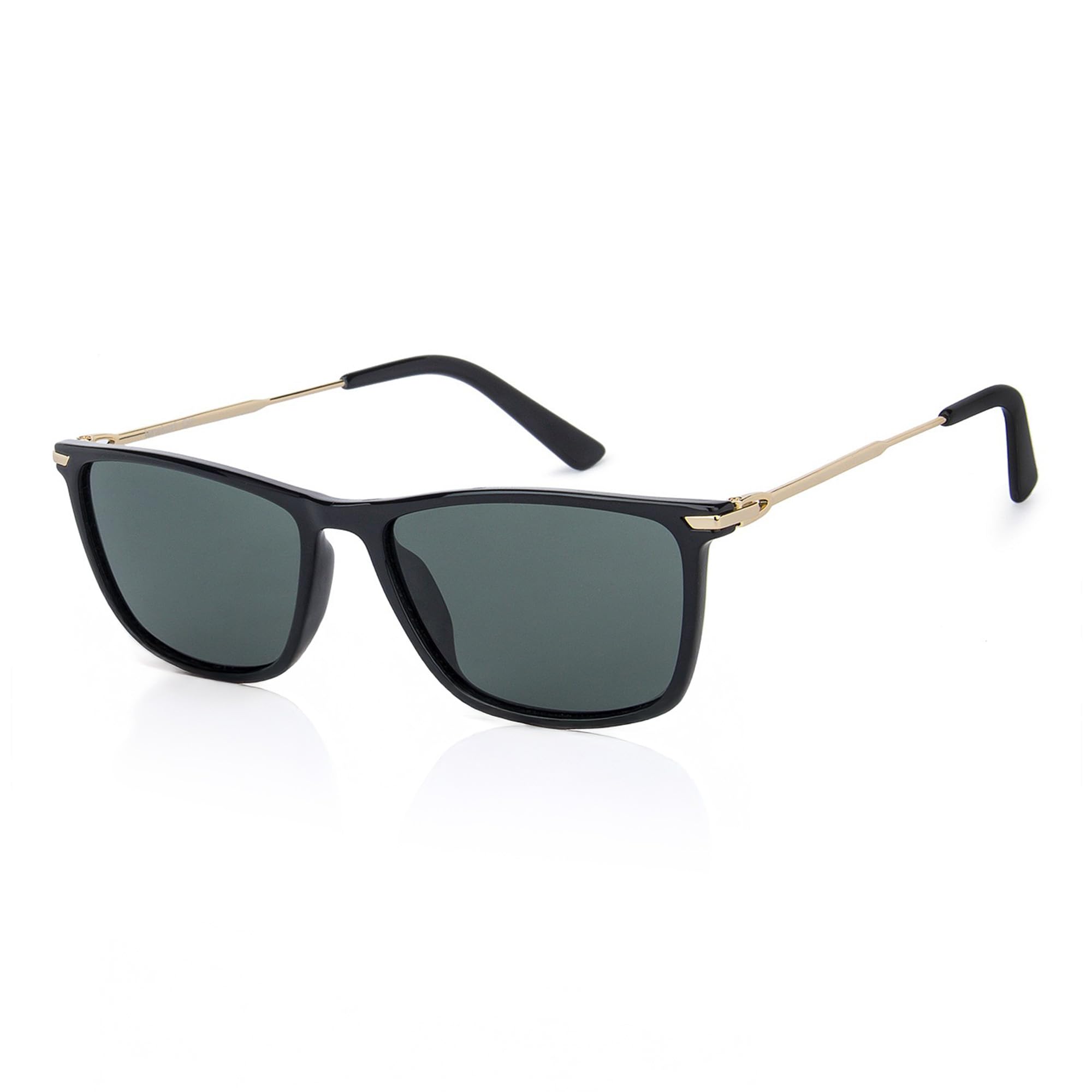 By Lenskart | Full Rim Square Stylish Sunglasses | Polarized And 100% UV Protected | Men & Women | Medium | LA S13159