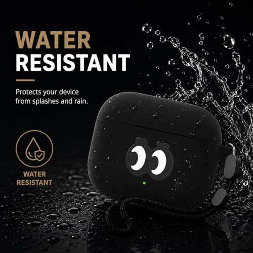 Image of Anvique Silicone Case for OnePlus Buds 4 Pro,Shockproof Protective Cover, Scratch Resistant, Lightweight, Precise Fit with Charging Access (Eye Lanyard)