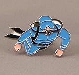 Metal Enamel Pin Badge Brooch Sea Scuba Diver by Mainly Metal