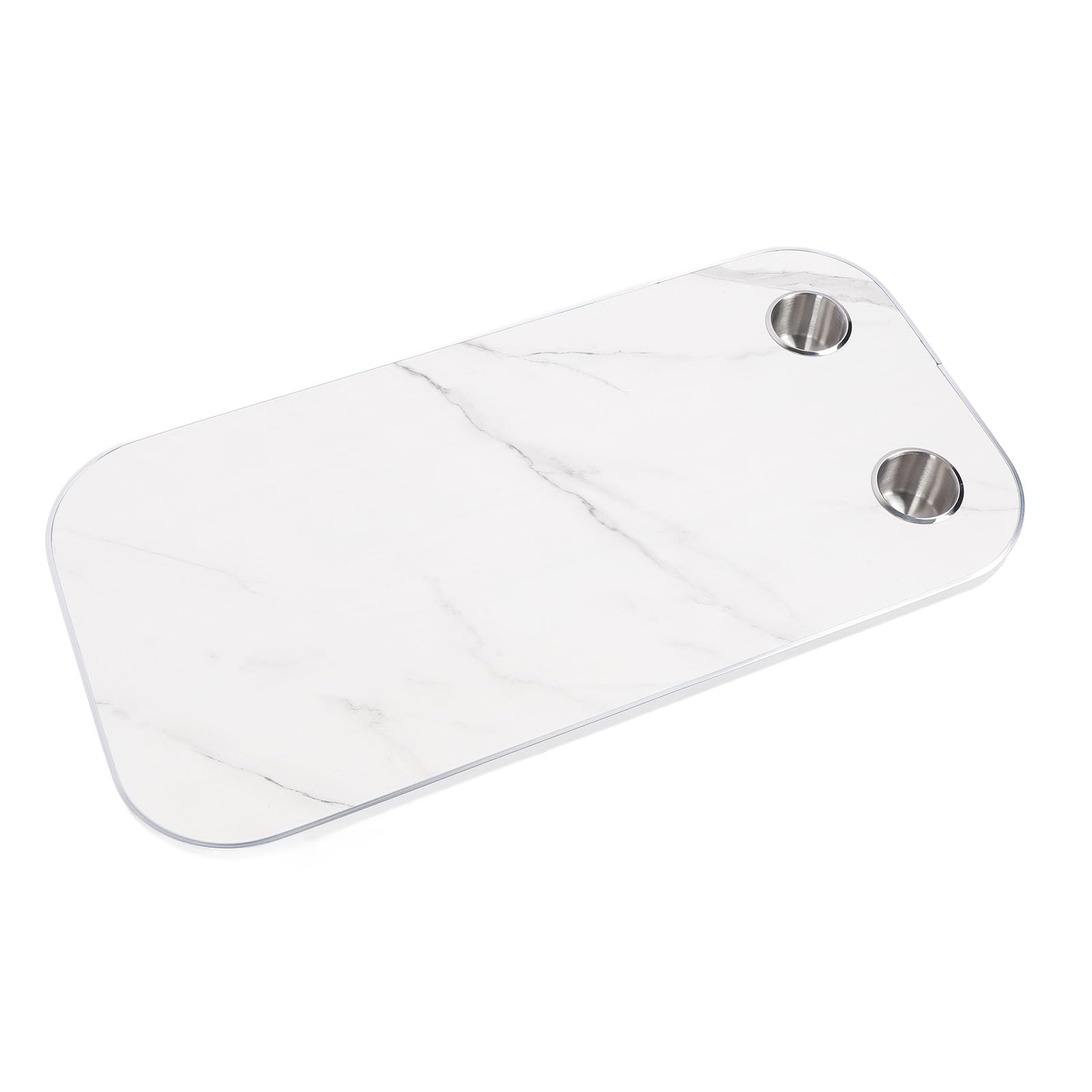 aqxreight 800 X 400 Mm in Alluminio Tavolo Tavolo con Portabicchieri - Barca Versatile e Yacht per Pranzo o Spazio di Lavoro