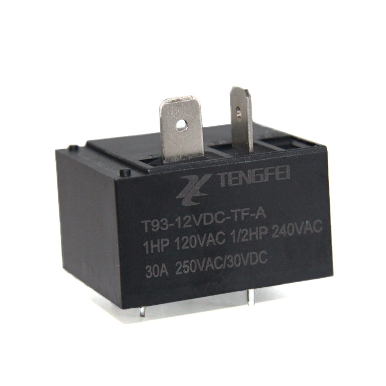 WEUSANXPL 10pcs T93 DC12V 30A 4 Terminal SPST NO Miniature Power Coil Electromagnetic Relay