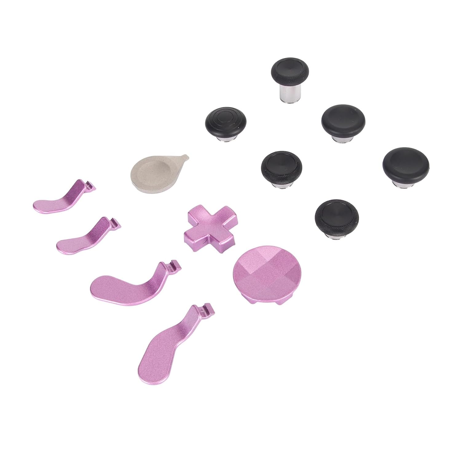 Sanpyl Replacement Thumbsticks Kit, Up to 12 Keys Premium Material Metallic Stainless Steel, with Storage Bag, for Xbox One Elite Series 2 Generation Elite Version of The Handle (PIN)