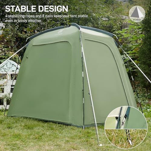 EVER ADVANCED Bike Storage Outdoor 200*120*165cm Bike Cover for Outside Storage Waterproof Bike Shed for 3 Bikes Bicycle Cover Bike Tent Bike Store Shelter Storage Tent