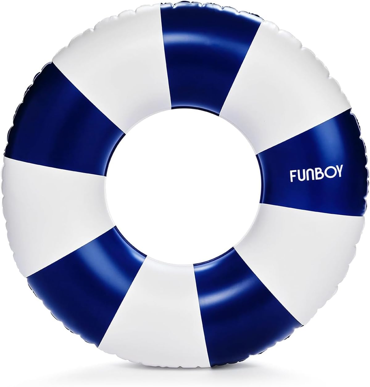 FUNBOY Vintage Navy Stripe Inflatable Kids Pool Float Tube 34" | Pool Floats for Kids |Inner Tube Swimming Pool Toys Swim Rings | Swimming Pool Accessories & Pool Lounger Float for Pool Party & Summer