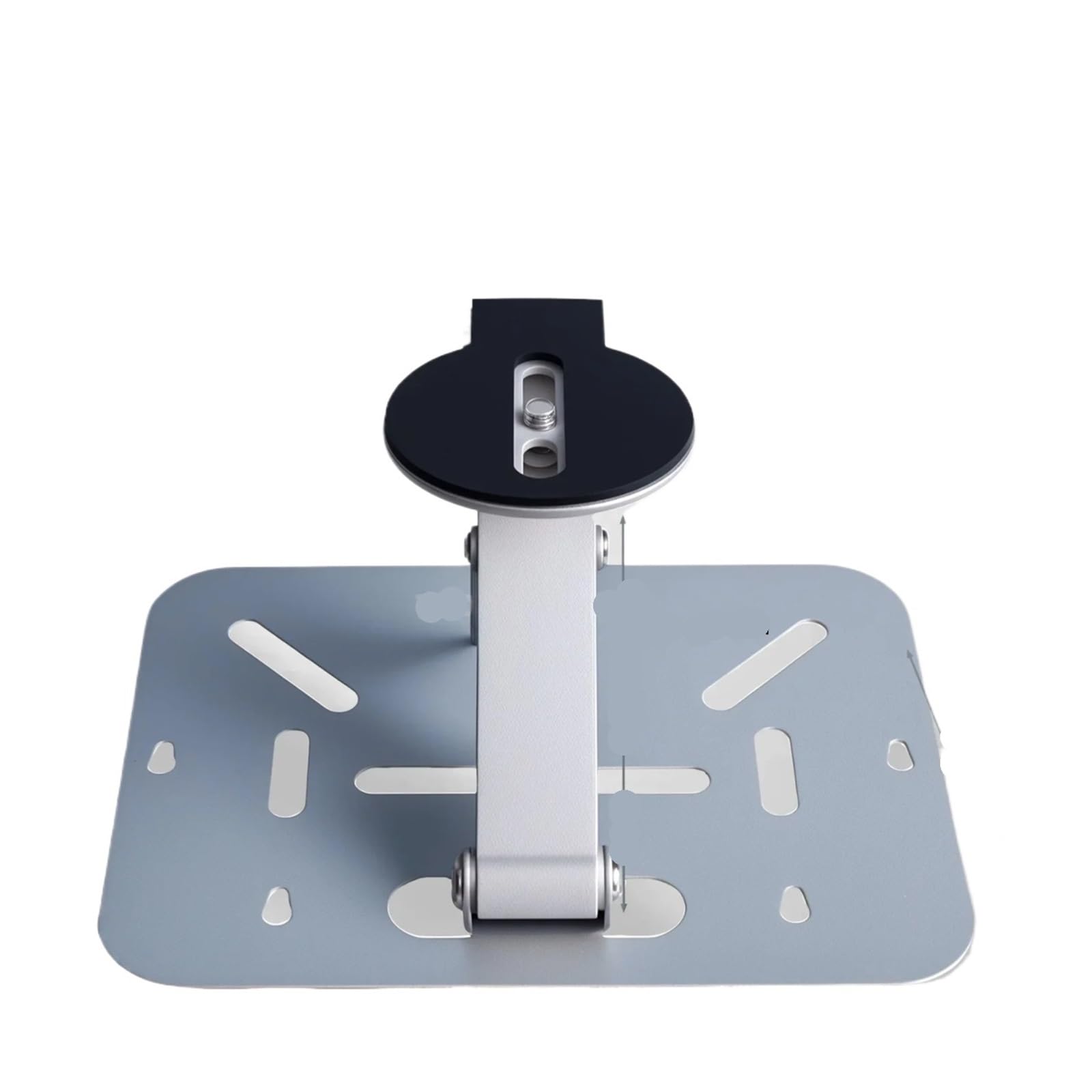 Goancsnflnd Silver Projector Stand Table Foldable Desktop Mount Ceiling 180 Degree Adjustment Universal 1/4" Screw For Most Mini Projectors(Silver)