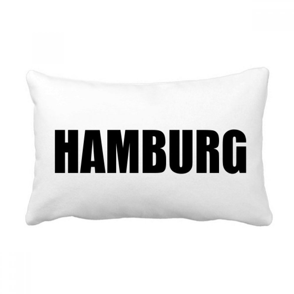 Coussin Hambourg décoratif pour canapé taie 16x24 pouces imprimé multicolore