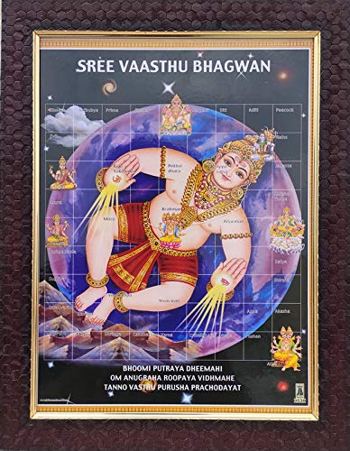 7 Hills Store Vastu Bhagwan Photo Frame (27 cm x 34 cm, Large, Multicolour)