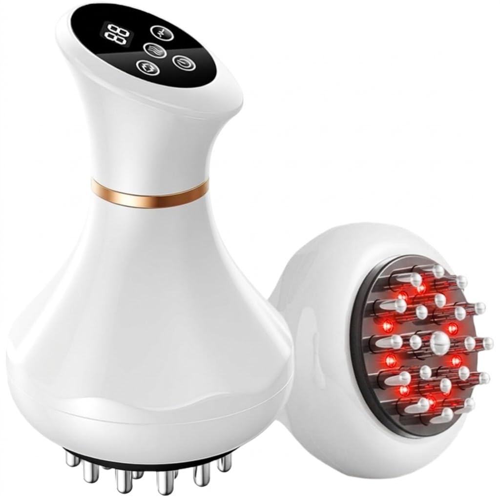 Masseur de drainage lymphatique, machine de sculpture du corps portable et outil de massage anti-cellulite pour les vergetures du ventre et la réduction de la cellulite, brosse Gua Sha Meridian pour