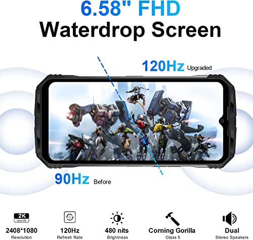 Doogee S100 12GB/256GB Svart - Mobiltelefon med hög prestanda