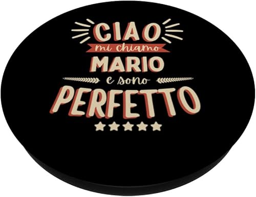 Miniatura 2 de Mario Idea Regalo Personalizzata Nome Divertente PopSockets Standard PopGrip