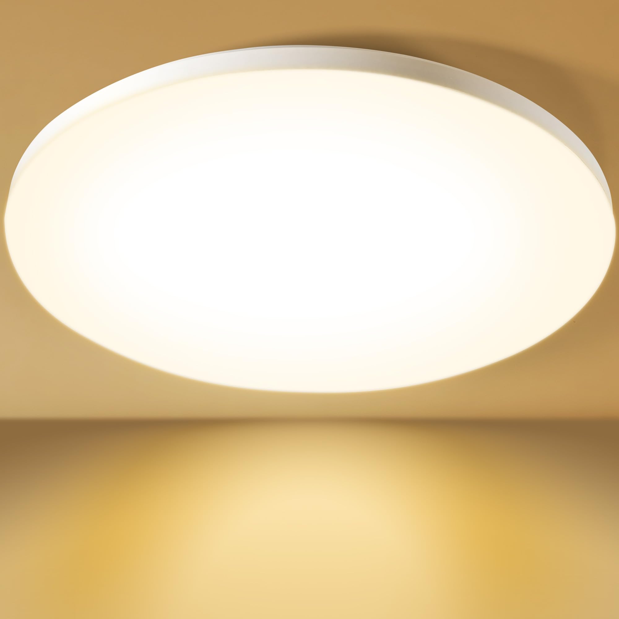 Cheerhom LED Deckenleuchte 32W 2200LM, LED Deckenleuchte Ø30cm, Energieeffiziente Beleuchtung mit 3 farbiger Farbregelung (3000K/4000K/6000K) für Küche, Wohnzimmer und Flur,IP44 Wasserdicht