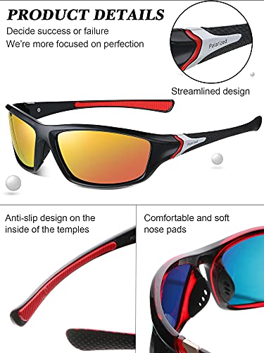 Frienda 6 Pack Polarized Sport Sunglasses For Men Multipack Sunglasses Pack Fit Over Sunglasses Lot Set Mens Sport Fishing Sunglasses Bulk(Classic Colors) #TOP2