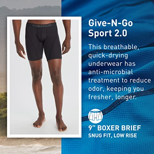 ExOfficio Men's Give-N-Go Sport 2.0 Boxer Brief 9 "2