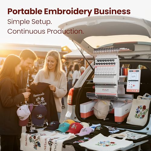 Embroidery machine computerized