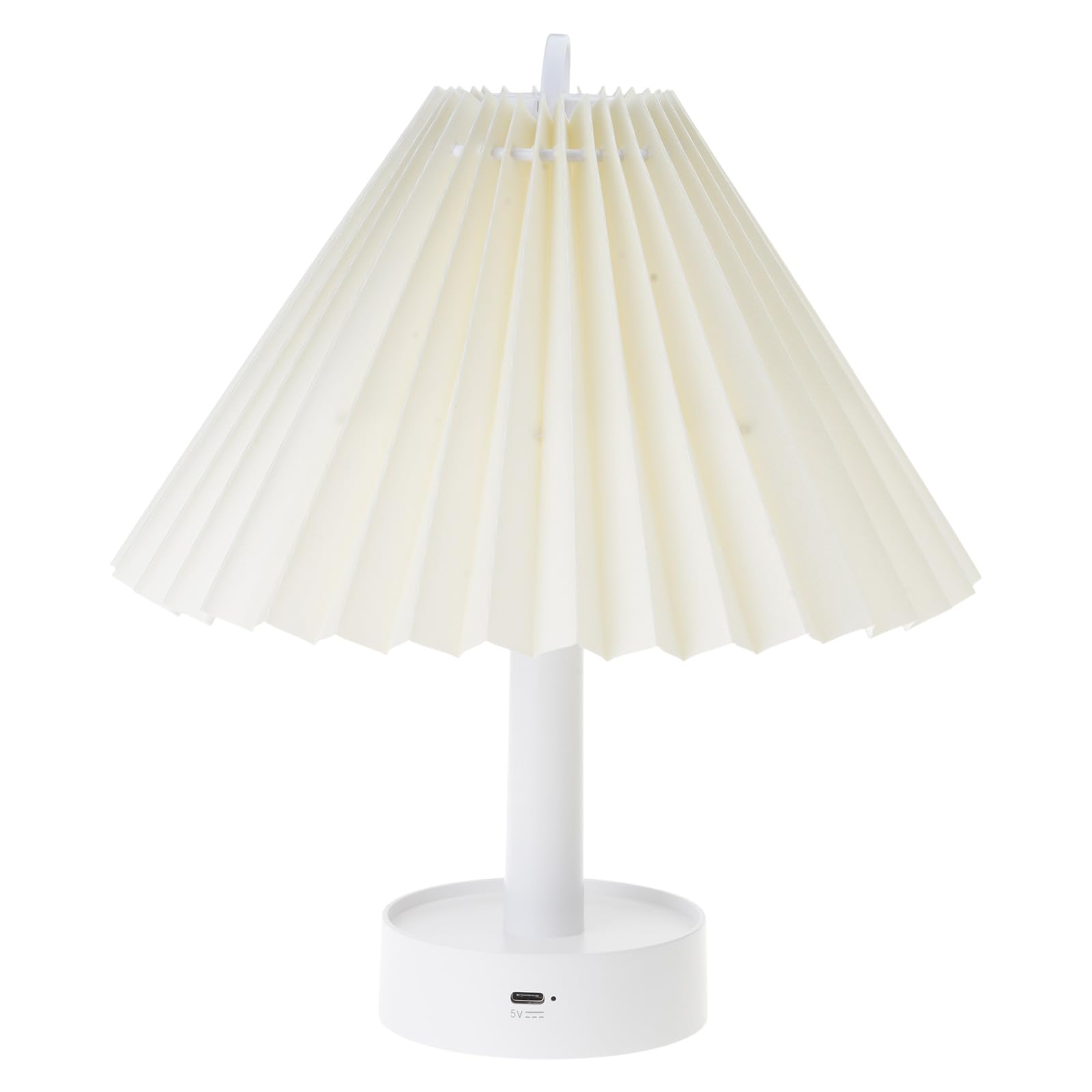 Buxuaaaa Table Lamp Pleated Lampshade with Warm Light Perfectly Enhancing Bedrooms Offices and Lounges USB C Bedroom Bedsides Light