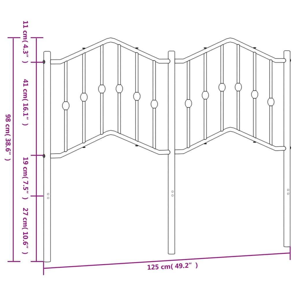 Spalliera Letto Matrimoniale Testiera Letto Una Piazza E Mezza Testiere Per Letto Matrimoniale Spalliera Letto Singolo Testiera in Metallo Bianco 120 cm per Salone Dormitorio Camere Da Letto