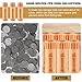 Gersoniel 180 Pcs Coin Wrappers Preformed Quarter Rolls Wrappers Bulk Quarters,Pennies,Dimes Coin Rolls for Bank and Office (Quarters,Orange)