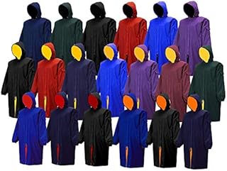 Adoretex Unisex Swim Parka Water Resistant Warm Coat Water Sports Swim Parka for Adults & Kids-PK005-Black/Black-AS