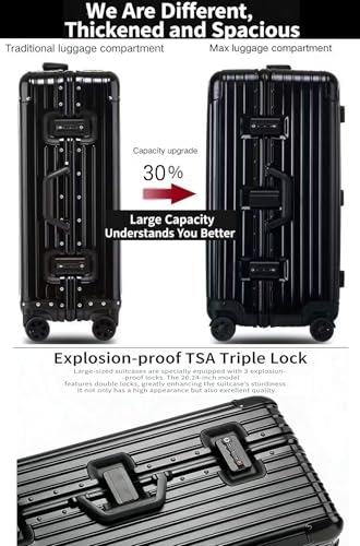 HTBNFYY Aluminum Frame Luggage