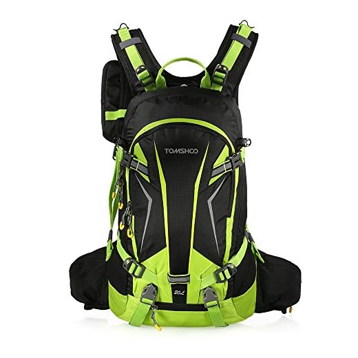 TOMSHOO Mochila Ciclismo 20L/30L Impermeable para Excursionismo Ciclismo Alpinismo Senderismo Camping al Aire Libre con Cubierta de Lluvia y del Casco