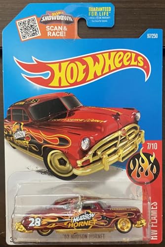 Hot Wheels 2016 HW Flames '52 Hudson Hornet rojo