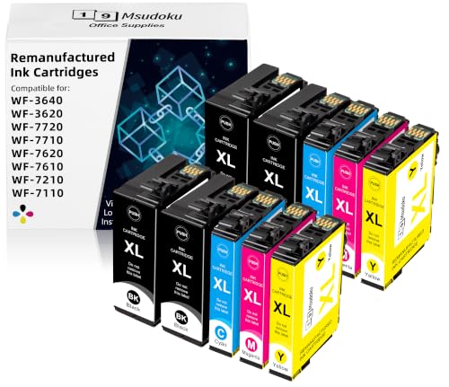 Cartouches 252XL haute capacité lot de 10 de couleur noire et couleur unie