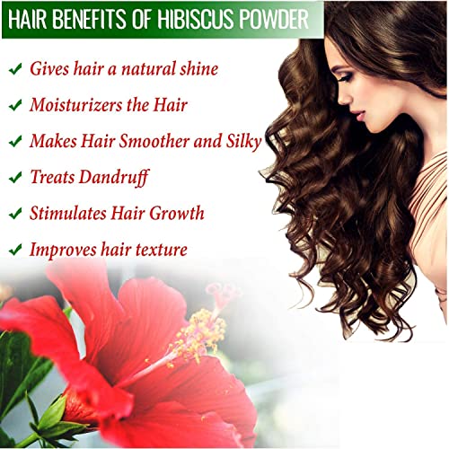 Image of The Forest Herbs Natural Care From Nature Raw Hibiscus | Dry Hibiscus Flower | Rosa-Sinensis for Hair Care & Face Pack | Gudhal Ka Phool for Hair growth, Skin Care | Pure raw form (100g (Pack of 1))