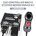 RATTMMOTOR 4-Axis Mach3 CNC Controller Kit, LAN5160T4 Stepper Motor Driver Ethernet with Electronic Handwheel MPG Pendant Emergency Stop Manual Pulse Generator for CNC Router/Lathe/Engraving Machine