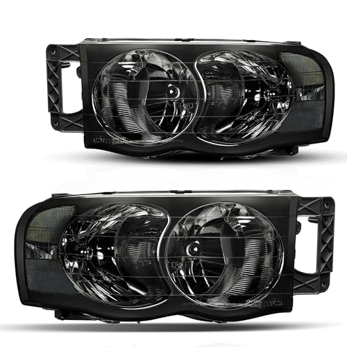 AUTOSAVER88 Headlight Assembly Compatible with 2002-2005 Dodge Ram Pickup Truck