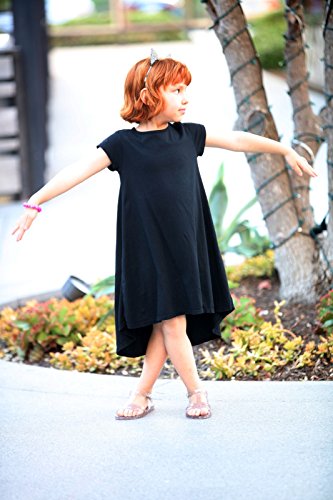 City Threads Girls Jersey Short Sleeve Hi Lo Maxi Dress2