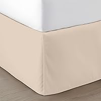 Vista 16 de SGI Bedding Falda de cama tamaño individual de 12 pulgadas con caída, estilo plataforma con ajuste seguro, aspecto clásico a medida, elegante