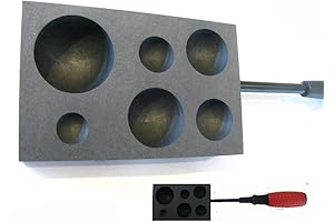 6 Hole Marble Maker Graphite Marver: Unleash Your Glassblowing Potential