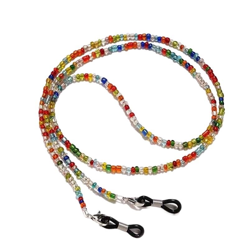 Chaîne pour lunettes de presbytie avec attache silicone antidérapante