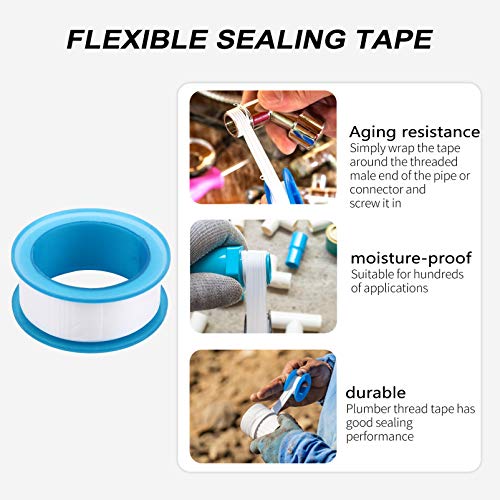 Fita de vedação para encanamento Scicalife à prova d'água, fita selante de tubos de PTFE, fita de v
