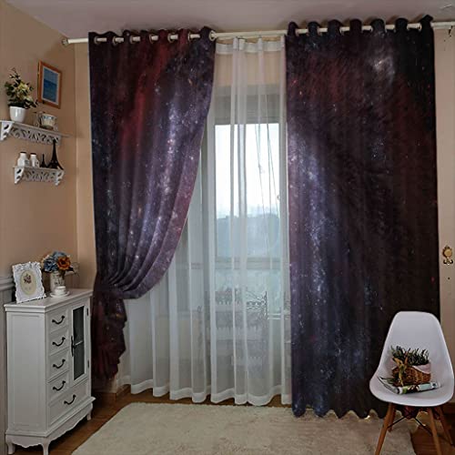 Rideaux occultants opaques à oeillets isolant thermique 132x160 cm - 4