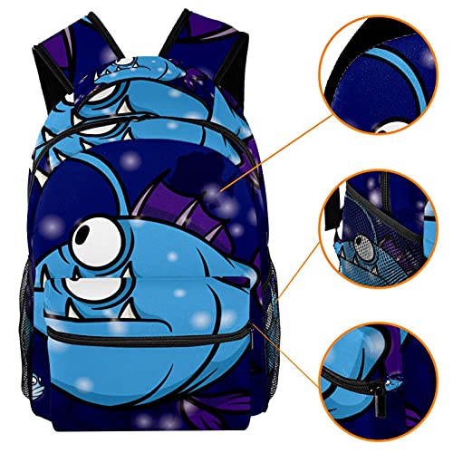 Sac à dos décontracté avec hameçon escargot pieuvre grand format multicolore