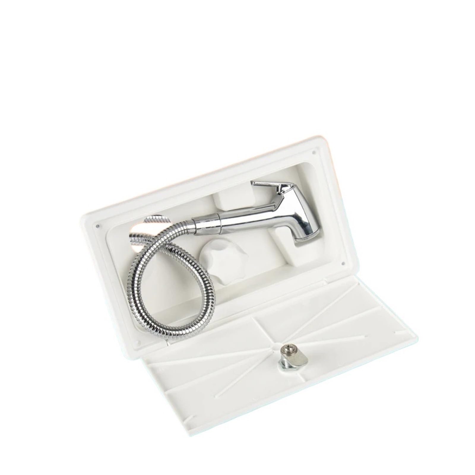 Edede One Color Rv Shower With Lock Boat Marine Camper Motorhome Caravan Accessories Box Rv External Exterior Shower Camper Accessories