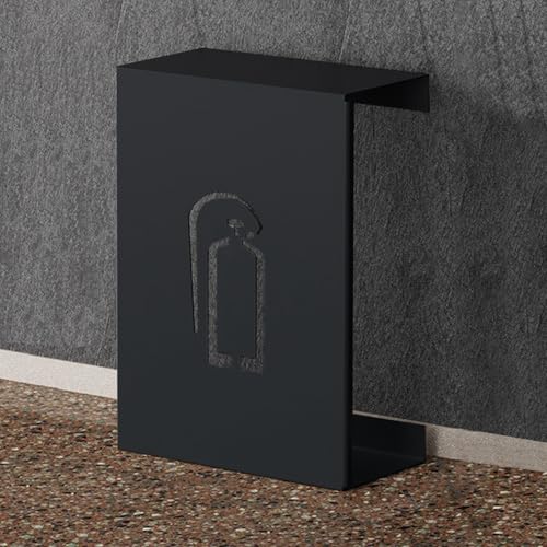 Caja De Extintor De Incendios De Metal, Caja De Extintor De Incendios Con Un Piso Adecuado Para Centros Comerciales Y Fábricas De Compras En El Hogar(Color:negro)