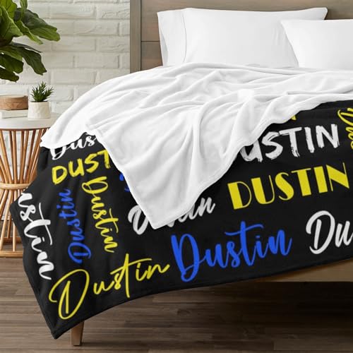 Personalized Blankets for Kids with Names Customized Blankets with Name for Adult Custom Blanket Gift for Birthday Christmas Valentines Day Gift