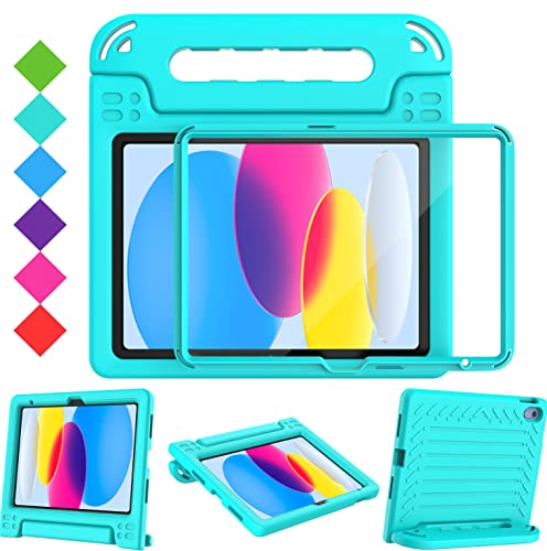 Surom Kids Case for iPad (A16) 11th Generation 11 inch 2025/10th Generation 10.9 inch 2022, with Built-in Screen Protector